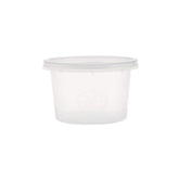 Clear Round Microwavable Portion Cup With Lid
